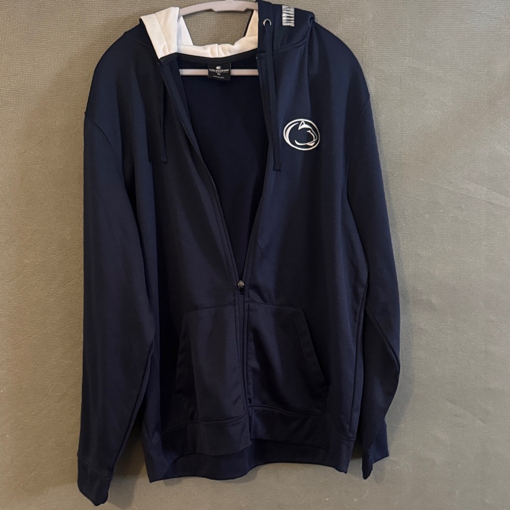 Colosseum Dark Blue and White Performance Jacket